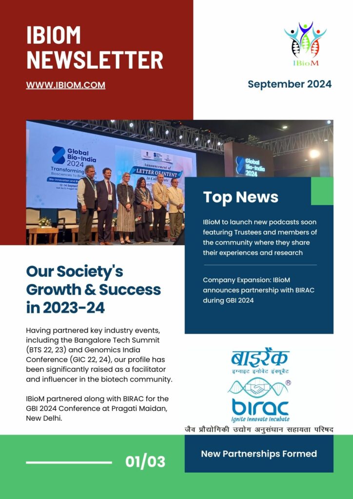 IBioM September 2024 Newsletter