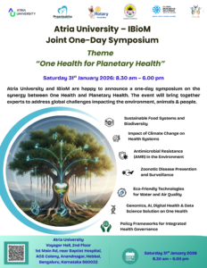 Atria University – IBioM Joint One-Day Symposium on “One Health for Planetary Health” | 31st Jan 2026